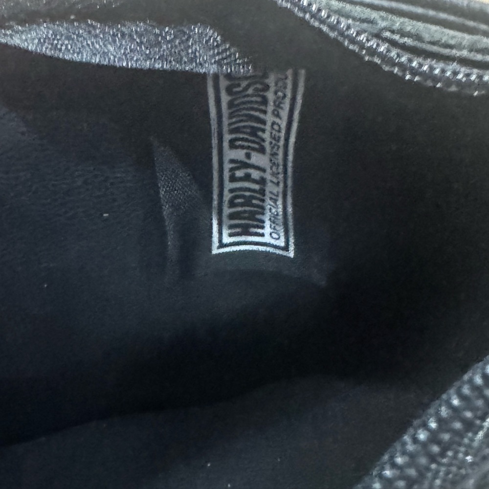 Harley-Davidson Black Leather Mini Crossbody Bag Y2K - Picture 5 of 5